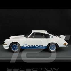Porsche 911 Carrera RS 2.7 Präsentation 1972 Weiß / Blaue Streifen 1/18 Schuco 18U00062