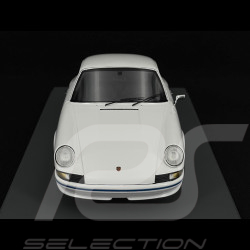 Porsche 911 Carrera RS 2.7 Présentation 1972 Blanc / Bandes Bleues 1/18 Schuco 18U00062