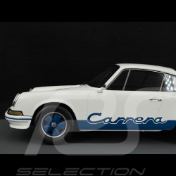 Porsche 911 Carrera RS 2.7 Presentation 1972 White / Blue Stripes 1/18 Schuco 18U00062