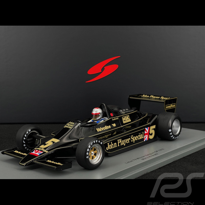 Mario Andretti Lotus 79 n° 5 Vainqueur GP Belgique 1978 F1 1/18 Spark 18S366