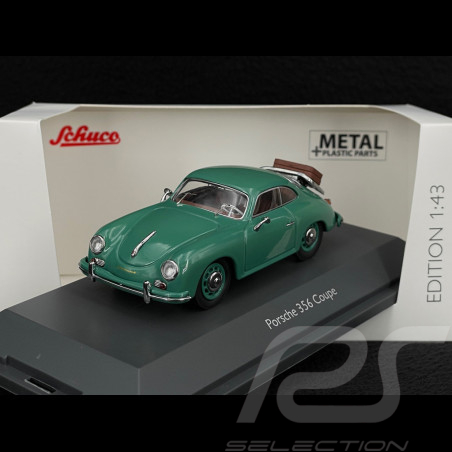 Porsche 356 Coupé 1952 Mit Gepäckträger Grün 1/43 Schuco 450725400