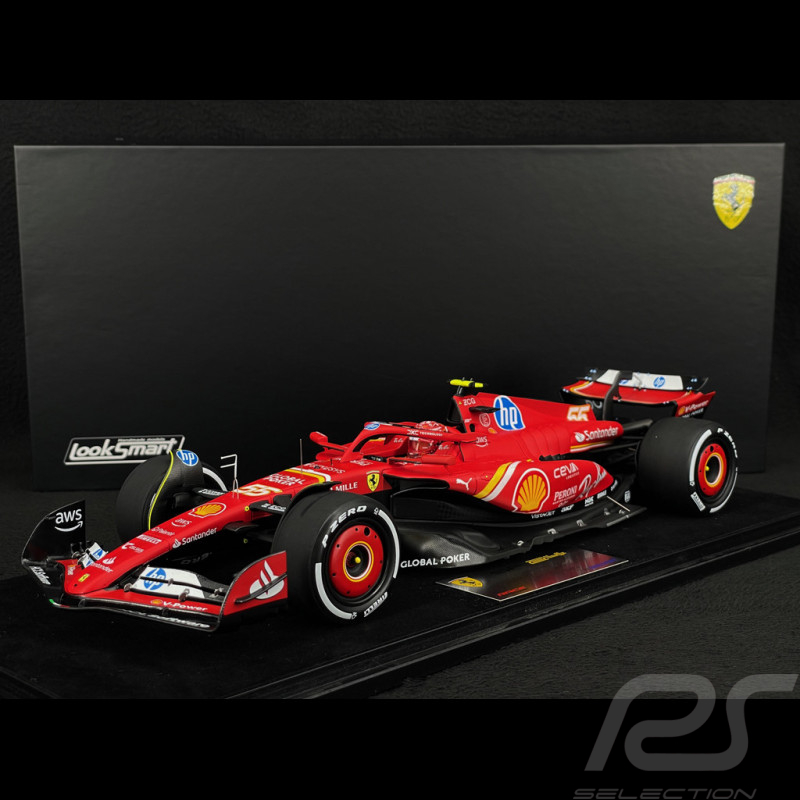 Carlos Sainz Jr. Ferrari SF-24 n° 55 Winner Mexican GP 2024 F1 1/18 Looksmart LS18F1069