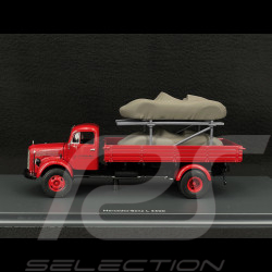 Mercedes-Benz L3500 "Porsche-Renndienst" with Porsche 718 Spyder RS 1960 Red 1/43 Schuco 450723600