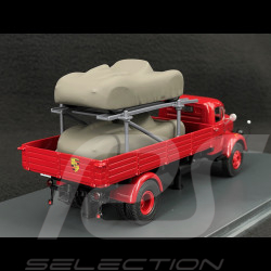 Mercedes-Benz L3500 "Porsche-Renndienst" with Porsche 718 Spyder RS 1960 Red 1/43 Schuco 450723600