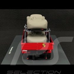 Mercedes-Benz L3500 "Porsche-Renndienst" mit Porsche 718 Spyder RS 1960 Rot 1/43 Schuco 450723600