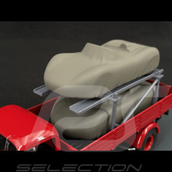 Mercedes-Benz L3500 "Porsche-Renndienst" with Porsche 718 Spyder RS 1960 Red 1/43 Schuco 450723600