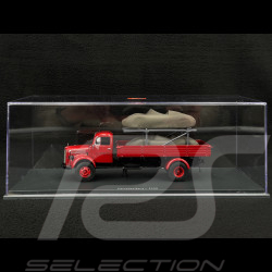 Mercedes-Benz L3500 "Porsche-Renndienst" with Porsche 718 Spyder RS 1960 Red 1/43 Schuco 450723600