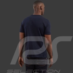 T-Shirt Eden Park Coton Bleu Marine PPKNITCE0007-BLF - homme