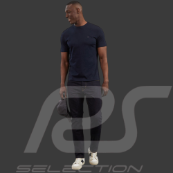 T-Shirt Eden Park Coton Bleu Marine PPKNITCE0007-BLF - homme