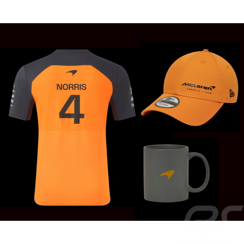 McLaren Set World Champion F1 Team Lando Norris T-shirt + Hat + Mug