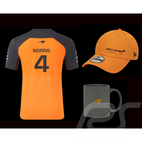 McLaren Set World Champion F1 Team Lando Norris T-shirt + Hat + Mug