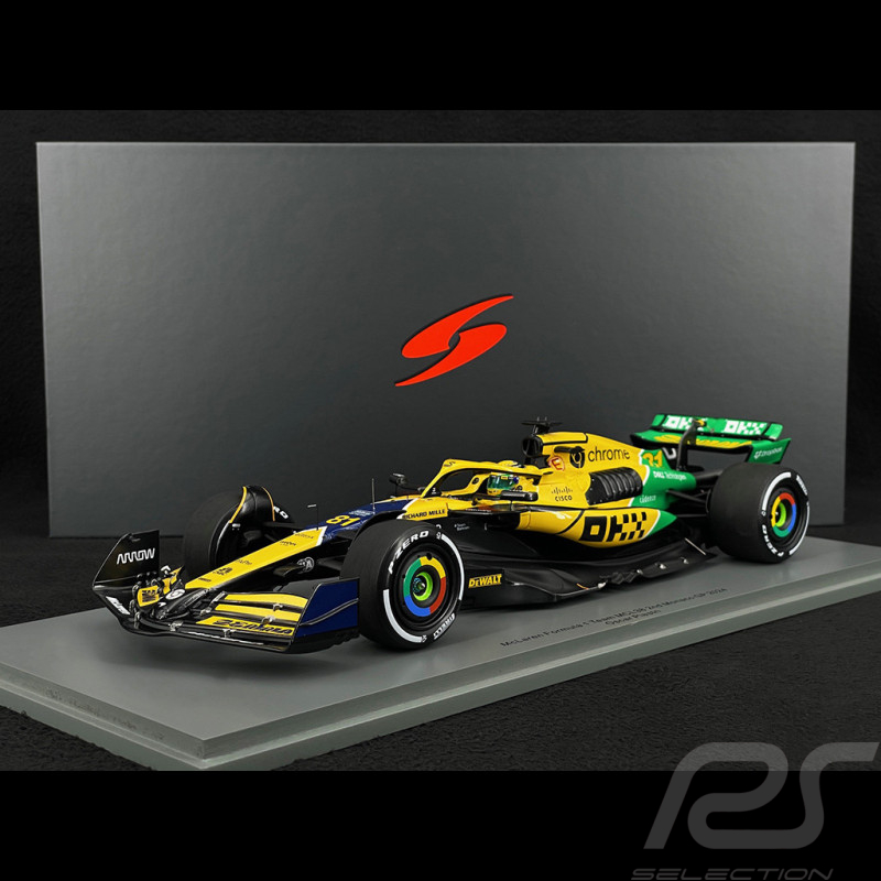 Oscar Piastri McLaren MCL38 n° 81 2ème GP Monaco 2024 F1 1/18 Spark 18S998