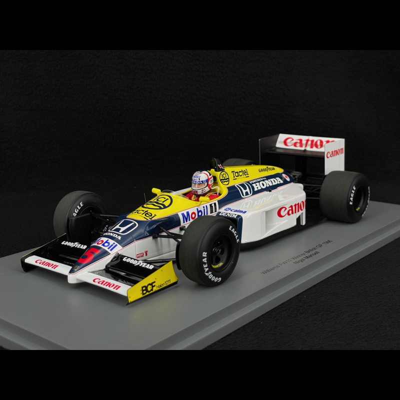 Nigel Mansell Williams FW11 n° 5 Winner British GP 1986 F1 1/18