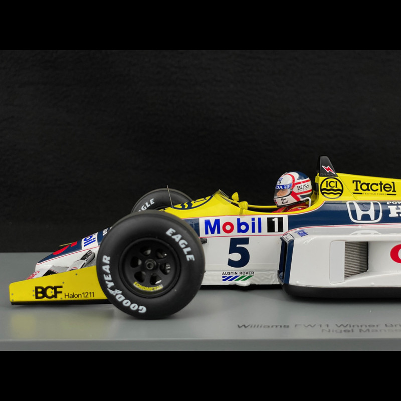 Modèle Réduit 1:18 Williams F1 FW11 #5 - Vainqueur GP Grande-Bretagne 1986 Piloté Par Nigel Mansell - MCG - Neuf