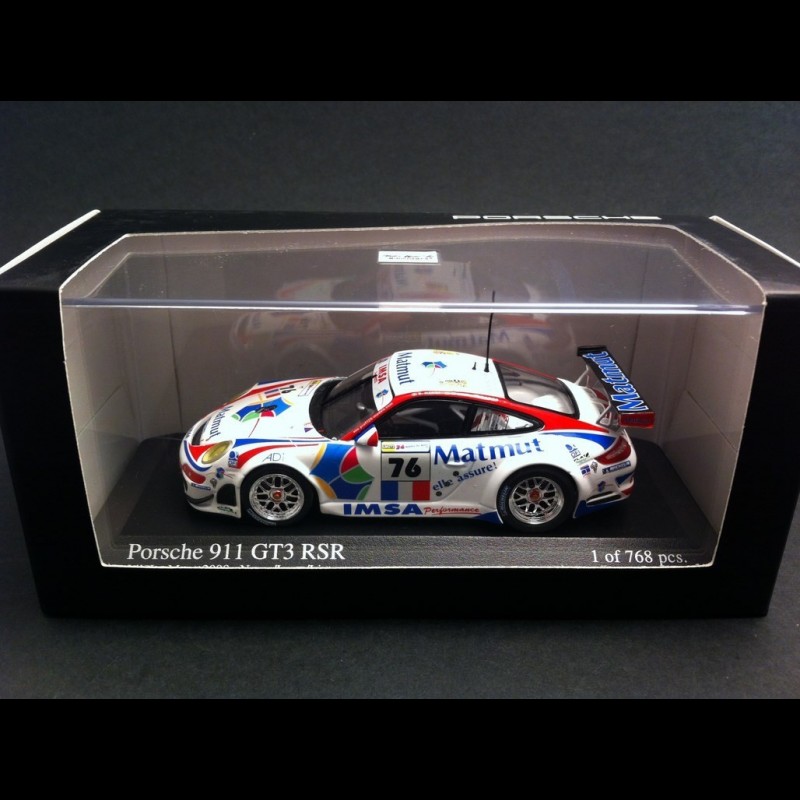 Porsche 997 GT3 RSR n°76 Matmut LM 2008 1/43 Minichamps MAP02095213