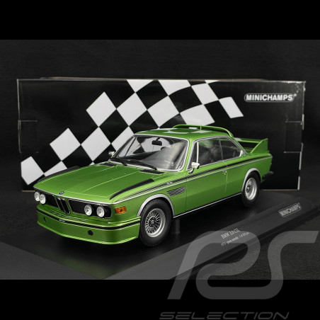 BMW 3.0 CSL E9 1973 Vert Métallique 1/18 Minichamps 155028132