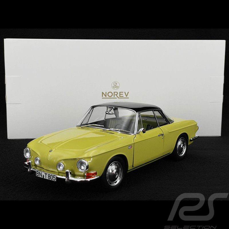 Volkswagen Karmann Ghia 1500 Type 34 Coupé 1961 Manila Yellow / Black 1/18 Norev 188647