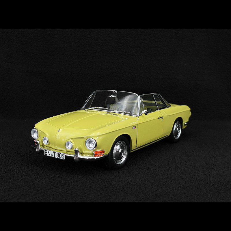 Diecast model cars Volkswagen Karmann 1/18 Welly Ghia Coupé beige 1:18
