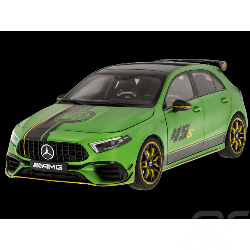 Mercedes-AMG A45 S 4Matic 2024 Green / Yellow 1/18 NZG B66960670