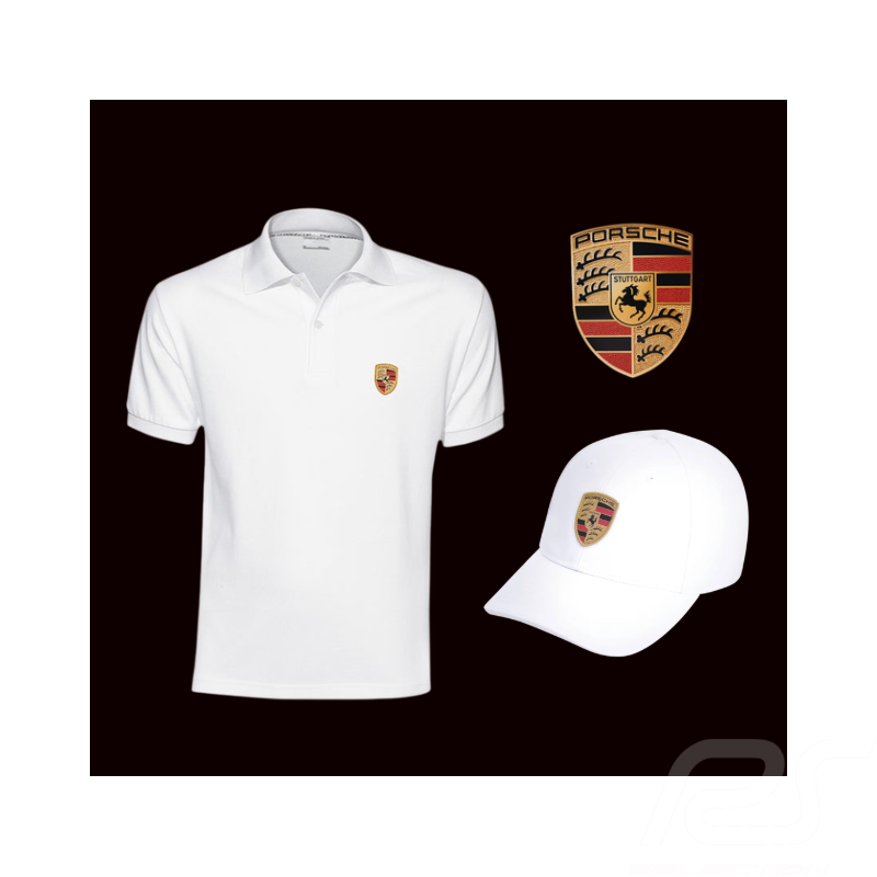 Porsche Lover Set - Polo Shirt + Cap + Aufkleber WAP591B WAP6100020TWCE WAP0130050MCST