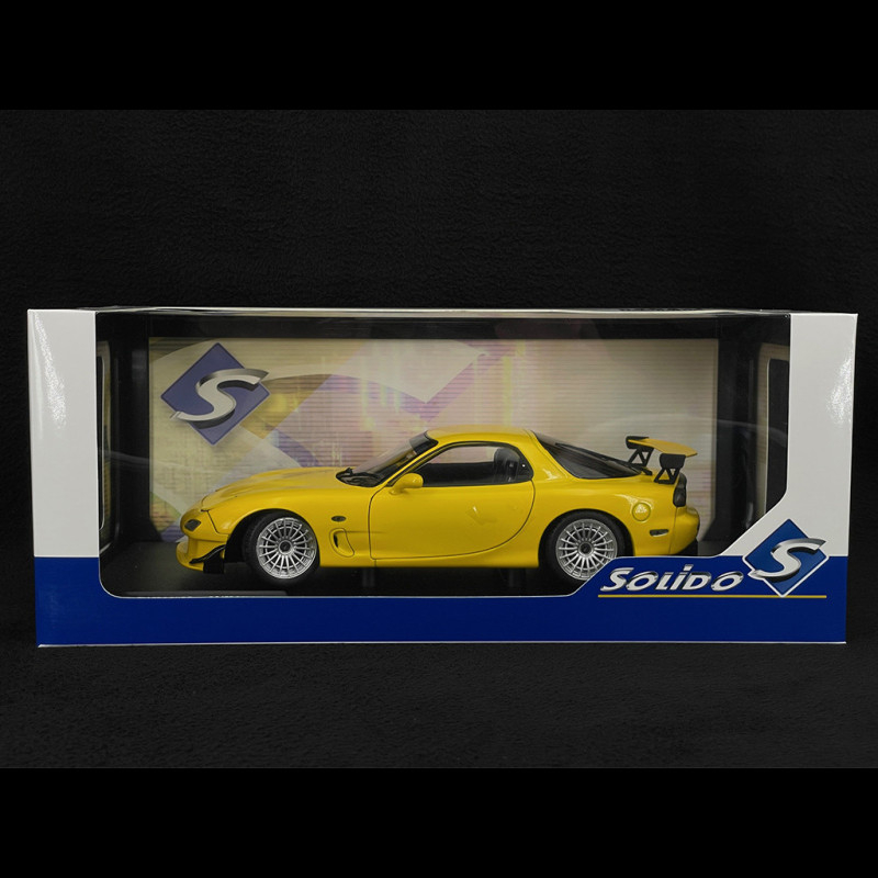Solido 1/18 Mazda RX7 FD3RS 1994 Streetfighters jaune S1810603 - Modélisme
