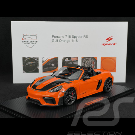 Porsche 718 Spyder RS Type 982 2024 Pack Weissach RS Selection x Spark Orange Gulf 1/18 18RSF024