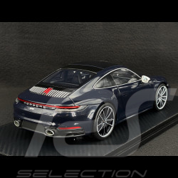 RARE Porsche 911 Belgian Edition 2020 Rétroviseurs Blancs RS Selection x Spark X Blue Famille Ickx 1/18 Spark 18RSF001-