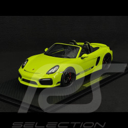 Porsche Boxster Spyder Type 981 "Kiwi" 2016 RS Selection x Spark Vert Lumière 1/18 Spark 18RSF007
