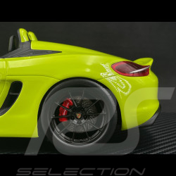 Porsche Boxster Spyder Type 981 "Kiwi" 2016 RS Selection x Spark Vert Lumière 1/18 Spark 18RSF007