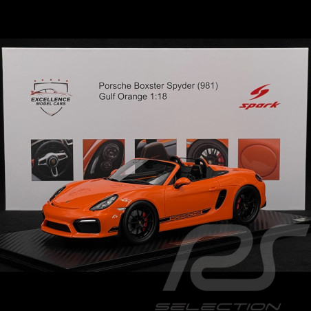 Porsche Boxster Spyder Type 981 "Nemo" 2016 RS Selection x Spark Gulf Orange 1/18 Spark 18RSF006
