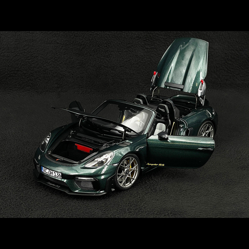 Modèle Réduit Porsche 718 Spider RS Pack Weissach 2023 Vert 1/18 Norev