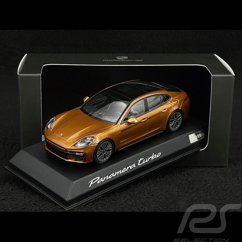 Porsche Panamera Turbo E-Hybrid G3 2024 Madeira Gold Metallic 1/43 Spark WAP0200920SPAN