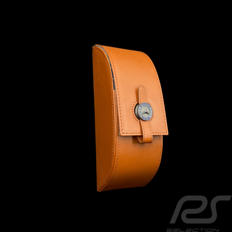Etui à Lunettes Mercedes-Benz en Cuir Cognac B66057004