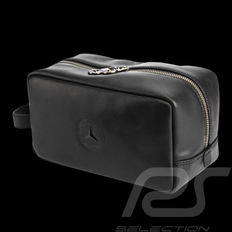 Mercedes-Benz Kulturbeutel Schwarz Leder B66058367