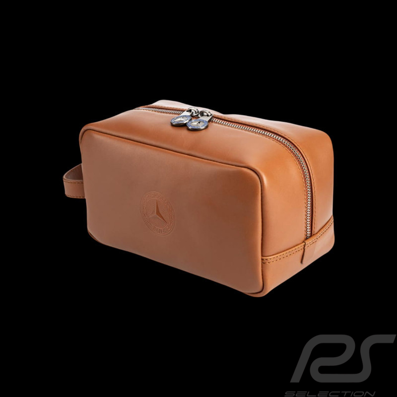 Trousse de Toilette Mercedes-Benz en Cuir Cognac B66058366