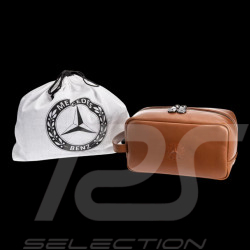 Trousse de Toilette Mercedes-Benz en Cuir Cognac B66058366