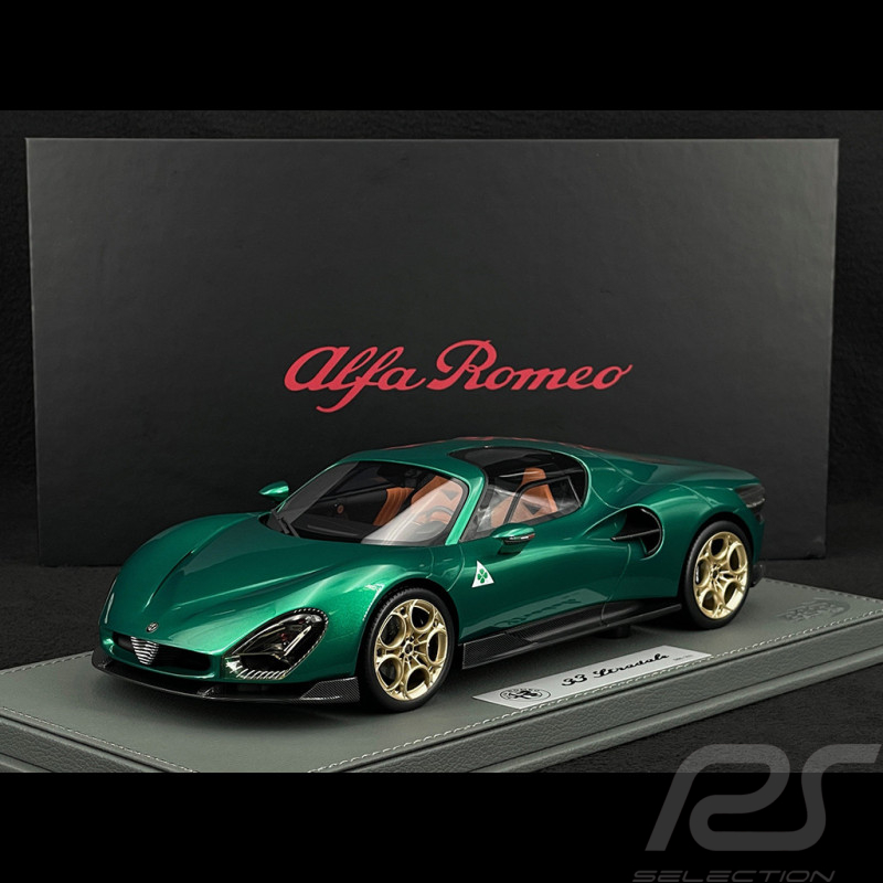 Alfa Romeo 33 Stradale 2023 Green Montreal 1/18 BBR Models P18264D