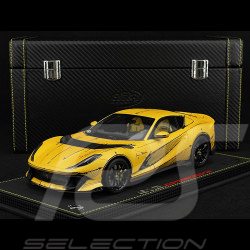 Ferrari 812 Competizione 2023 Skizzen-Spezialpaket Giallo Tristrato 1/18 BBR Models P18207ART