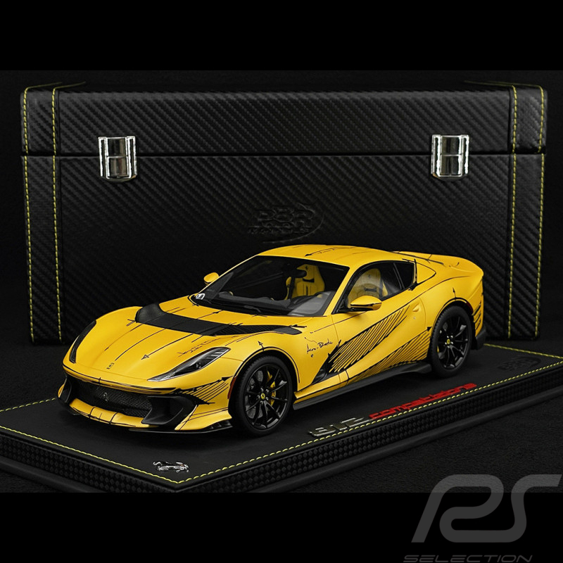 Ferrari 812 Competizione 2023 Pack Spécial Sketch Giallo Tristrato 1/18 BBR Models P18207ART