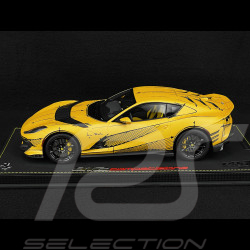 Ferrari 812 Competizione 2023 Pack Spécial Sketch Giallo Tristrato 1/18 BBR Models P18207ART