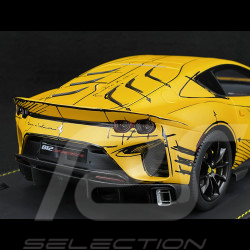 Ferrari 812 Competizione 2023 Skizzen-Spezialpaket Giallo Tristrato 1/18 BBR Models P18207ART