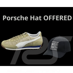 Set of 2 Porsche Shoes Easy Rider Puma Light Olive + Porsche Hat