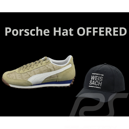 Duo Chaussure Porsche Easy Rider Puma Olive Clair + Casquette Porsche