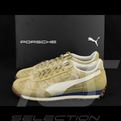 Set of 2 Porsche Shoes Easy Rider Puma Light Olive + Porsche Hat