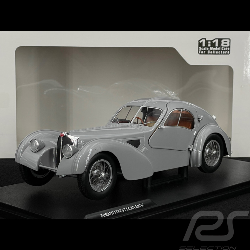 Bugatti Atlantic Type 57 SC 1937 Argent Mat 1/18 Solido S1802106