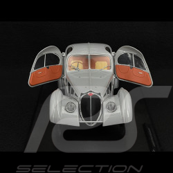 Bugatti Atlantic Type 57 SC 1937 Mat Silver 1/18 Solido S1802106