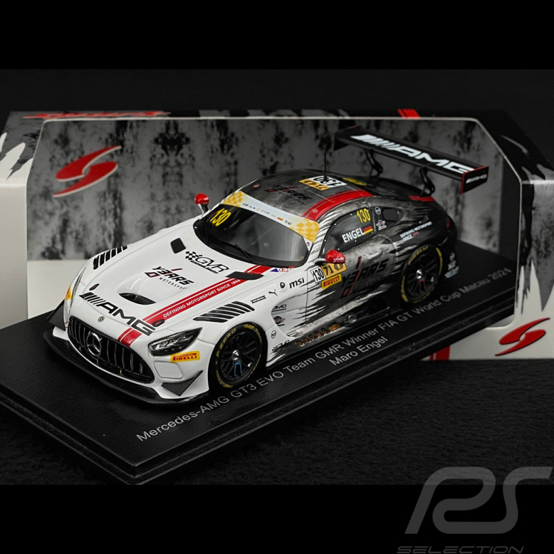 Mercedes-AMG GT3 Evo n° 130 Winner FIA GT World Cup Macau 2024 1/43 Spark 43MC24