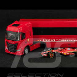 Charles Leclerc Ferrari SF24 n° 16 With Truck Iveco S-Way 570 F1 2024 1/43 Bburago 36867