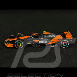 Lando Norris McLaren MCL38 n° 4 With Truck Mercedes-Benz Actros 2 F1 2024 1/43 Bburago 38401