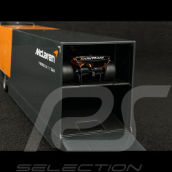Lando Norris McLaren MCL38 n° 4 Avec Camion Mercedes-Benz Actros 2 F1 2024 1/43 Bburago 38401